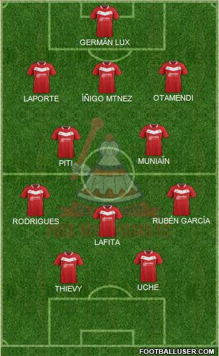 Free State Stars 3-5-2 football formation