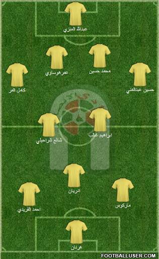 Al-Ansar (KSA) 4-1-4-1 football formation