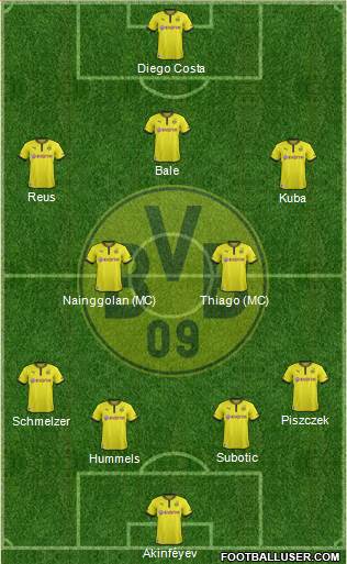 Borussia Dortmund football formation