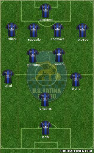 Latina 4-4-1-1 football formation