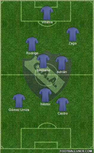 Alvarado 4-5-1 football formation