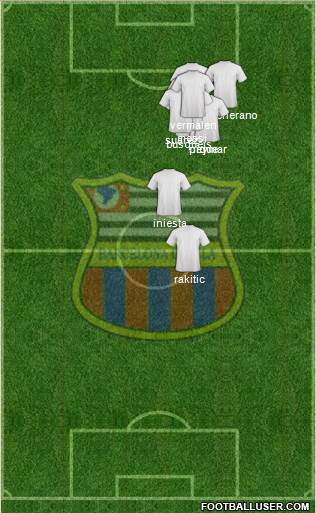 Barcelona EC (SP) 3-5-2 football formation