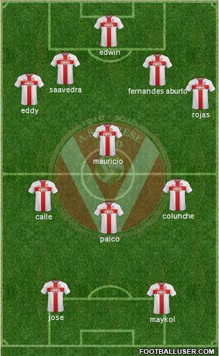 Varese 4-1-3-2 football formation