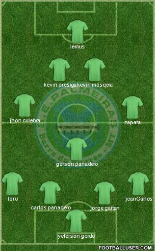 SE Palmeiras (MT) 4-3-2-1 football formation