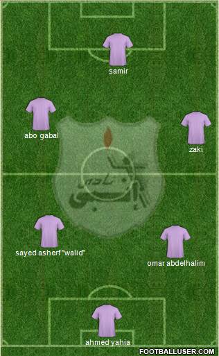 ENPPI Club 4-3-2-1 football formation