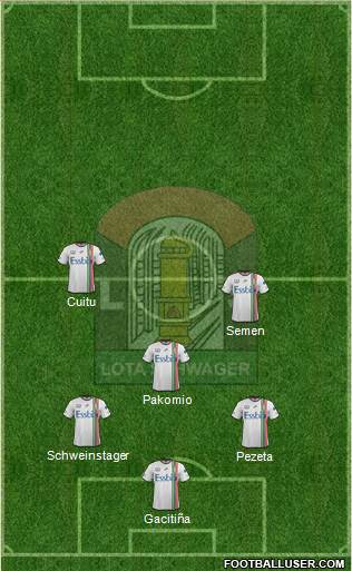 CD Lota Schwager S.A.D.P. 3-5-2 football formation