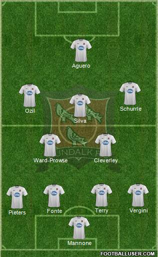 Dundalk F.C. 4-2-3-1 football formation