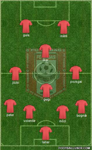 FC Dabas 4-3-1-2 football formation