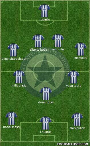 APS Atromitos Athens 1923 4-4-1-1 football formation