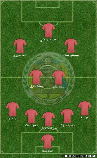 Haras El-Hodoud 4-4-1-1 football formation