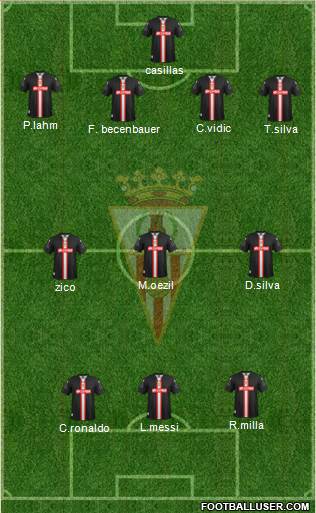Algeciras C.F. 4-1-4-1 football formation