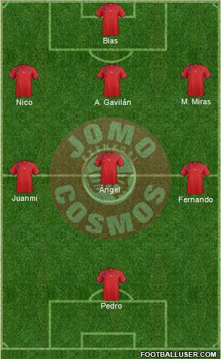 Jomo Cosmos 3-4-2-1 football formation