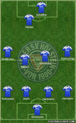 KSV Holstein Kiel 4-4-2 football formation