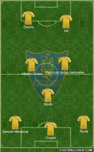 Orihuela C.F. 3-5-1-1 football formation
