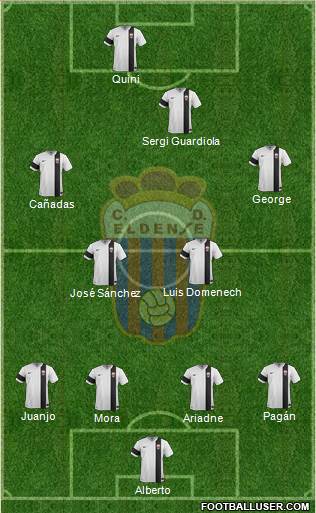 C.D. Eldense 4-4-2 football formation