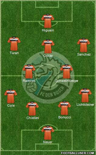 FC Den Bosch 4-2-3-1 football formation