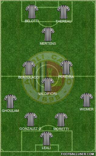 Ascoli 4-3-1-2 football formation