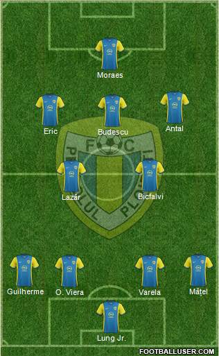 SC FC Petrolul Ploiesti 4-2-3-1 football formation