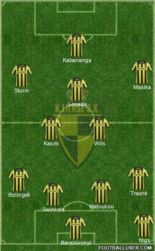 K Lierse SK 3-4-3 football formation