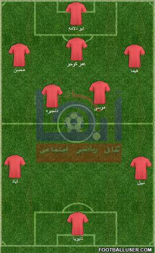 Abha 3-4-3 football formation