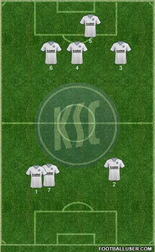 Karlsruher SC 3-5-1-1 football formation