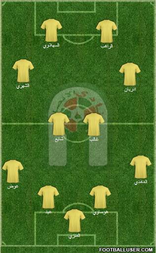 Al-Ansar (KSA) 4-4-2 football formation