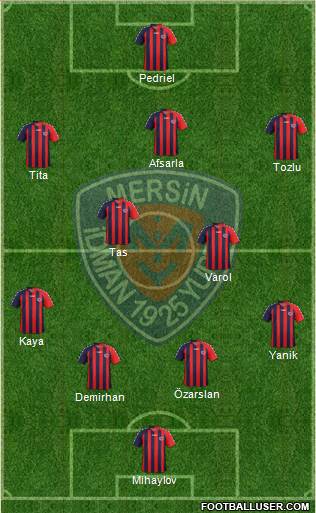 Mersin Idman Yurdu 4-2-3-1 football formation