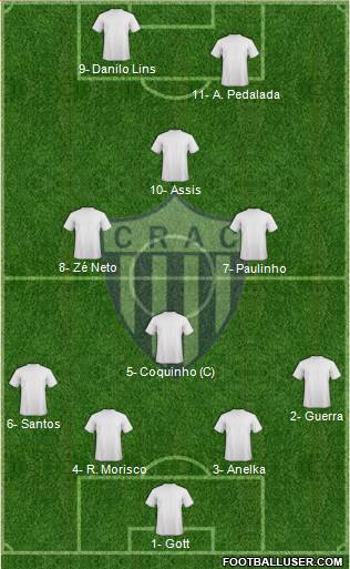 CRA Catalano 4-4-2 football formation