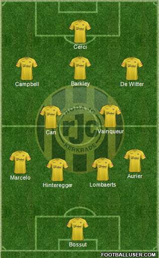 Roda JC 4-5-1 football formation