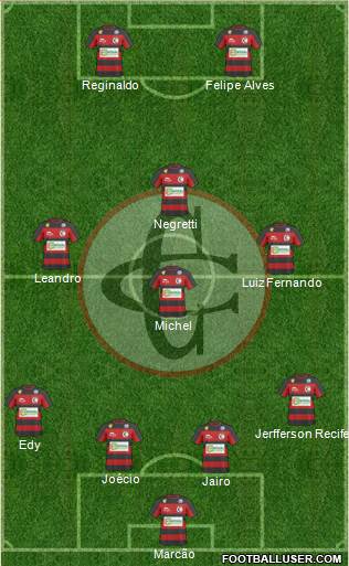 Campinense C 4-4-2 football formation