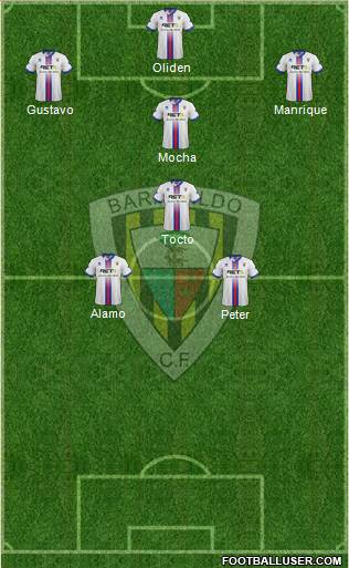 Barakaldo C.F. 4-4-2 football formation
