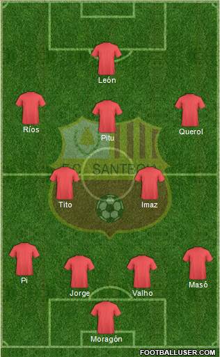 F.C. Santboiá football formation