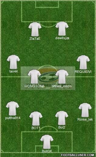 Club Halcones de Querétaro 4-4-2 football formation