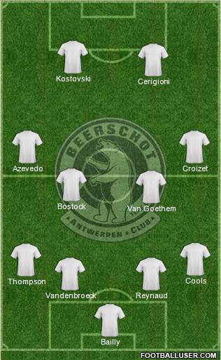 G. Beerschot Antwerpen football formation