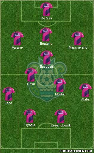 Shonan Bellmare 3-5-2 football formation