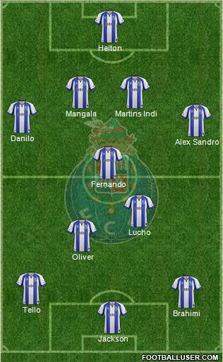 Futebol Clube do Porto - SAD 4-3-3 football formation