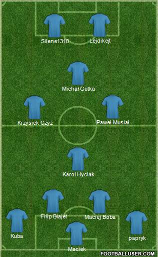 Dream Team 4-4-2 football formation