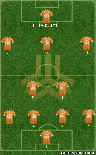 Saipa Karaj 4-2-3-1 football formation