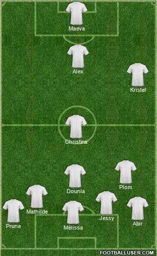 Fifa Team 4-5-1 football formation