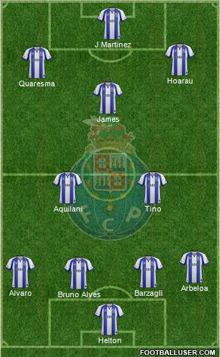 Futebol Clube do Porto - SAD 4-3-3 football formation
