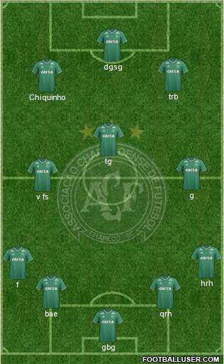 A Chapecoense F football formation