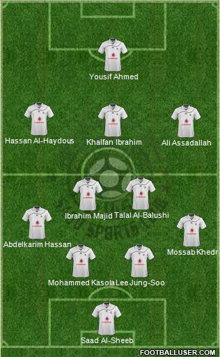 Al-Sadd Sports Club 4-2-3-1 football formation