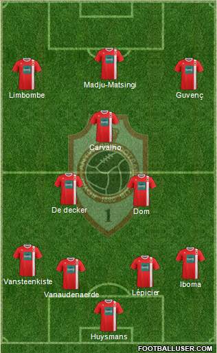 R Antwerp FC 4-4-1-1 football formation
