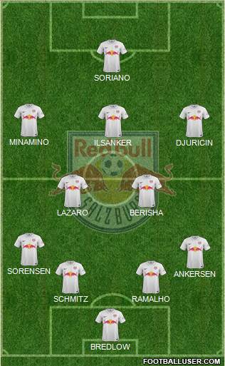 FC Salzburg 4-2-3-1 football formation