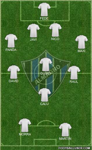 Almagro 4-3-1-2 football formation