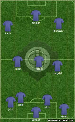 A Rio Negro C (AM) 4-3-3 football formation