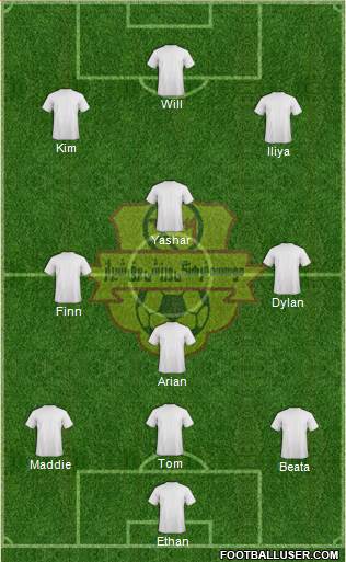 Bargh Shiraz 5-3-2 football formation