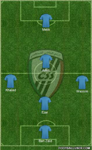 Club Sportif Sfaxien 4-4-2 football formation