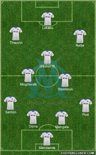 Olympique de Marseille 4-2-3-1 football formation