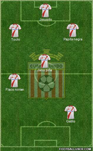 CD Provincial Curicó Unido 4-4-2 football formation
